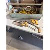 Image 1 : Wood toolbox and contents