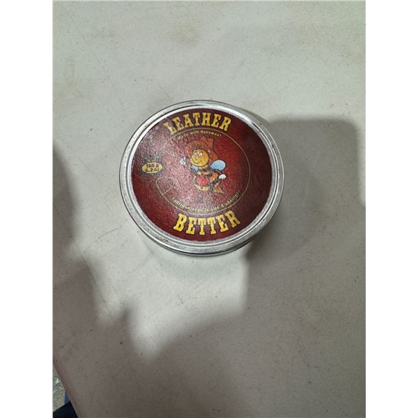 Leather better made with bees wax  new