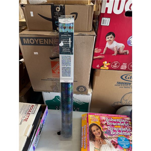 Privacy window, film, glass clean