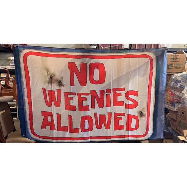 No weenies allowed flag