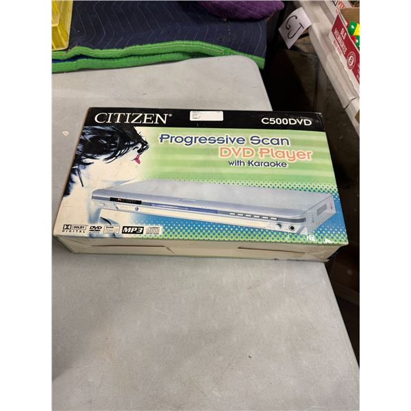 Citizen, progressive, scan, DVD player with karaoke
