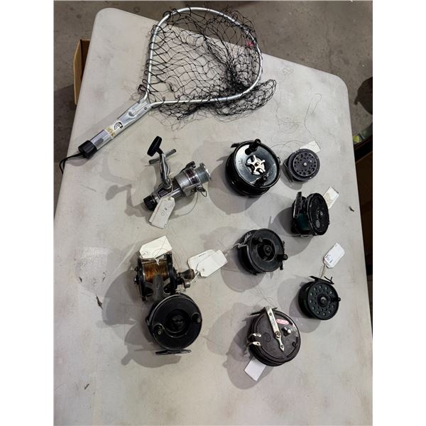 Fishing reels and net