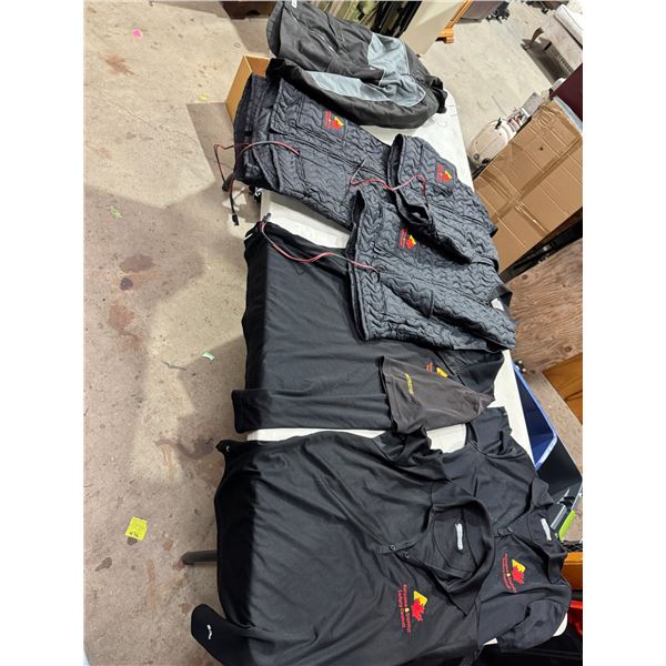 Riding coat, vests, and shirt shirts