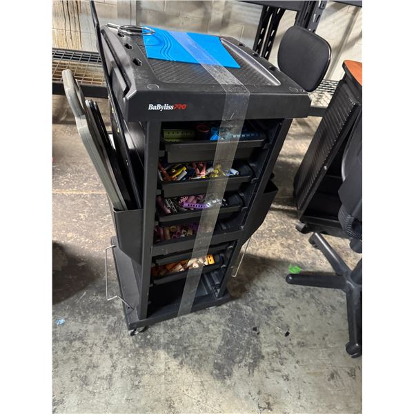 Rolling cart perm, rods and mirrors