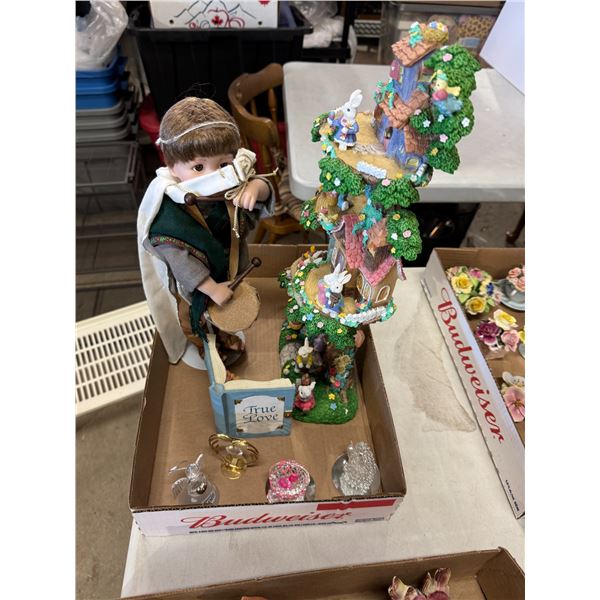 Little drummer, boy, musical, porcelain doll, and other collectibles