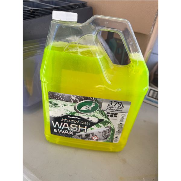 Turtle wax, hyper foam wash and wax