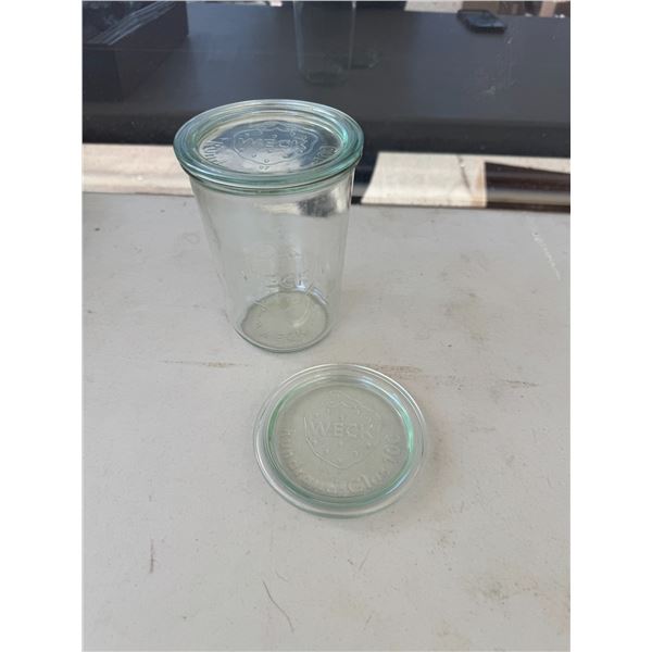 Weck jar and two glass lids