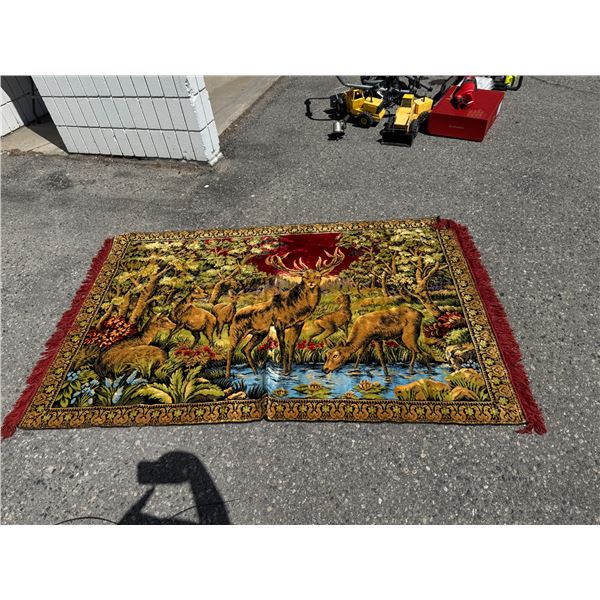 Vintage velvet wall hanging