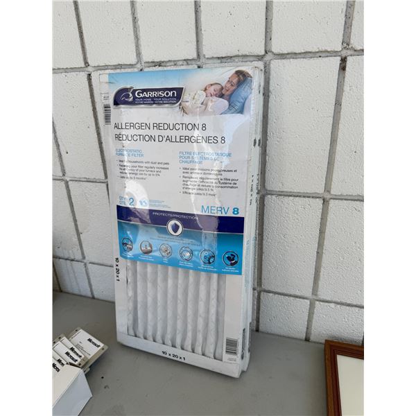 Garrison allergy reduction, furnace filters