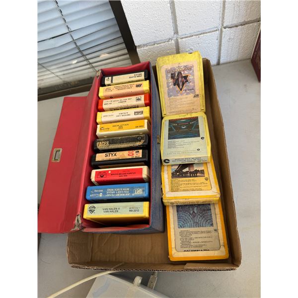 Eight track tapes