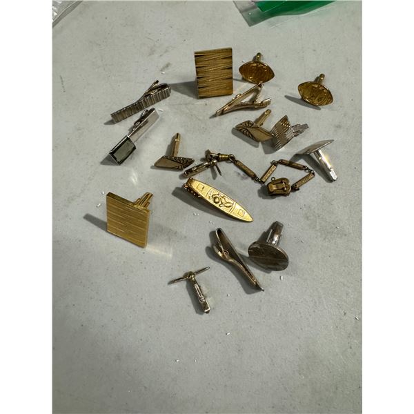 Tie clips and cufflinks