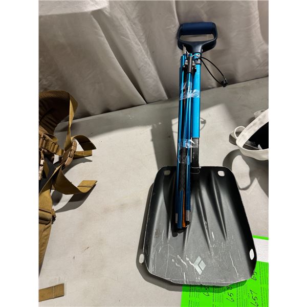 Black diamond avalanche, shovel, and probe