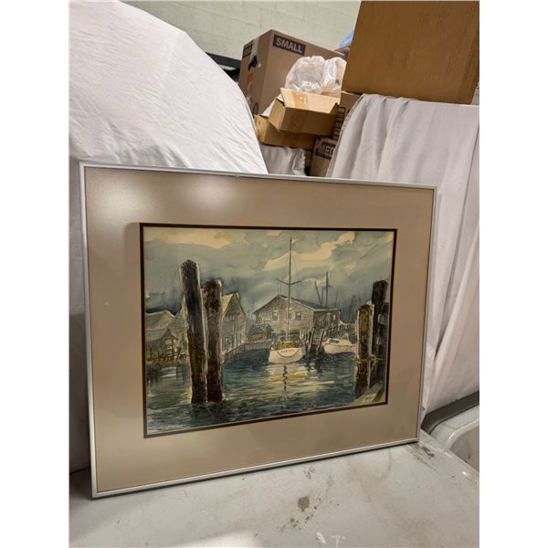 Watercolor painting, signed