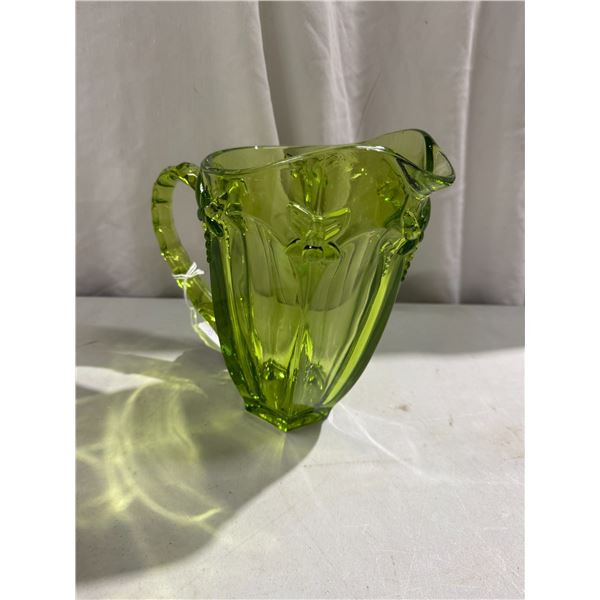 Vintage green dragonfly pitcher