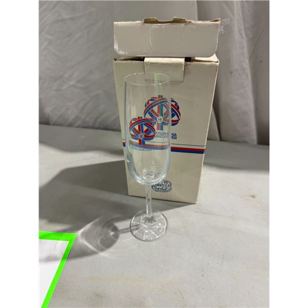Expo 86 champagne flutes