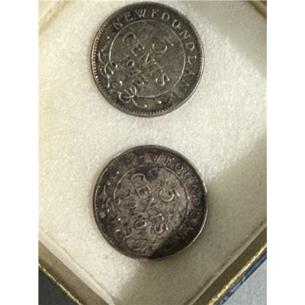 Newfoundland five cents from 1940 and 1943