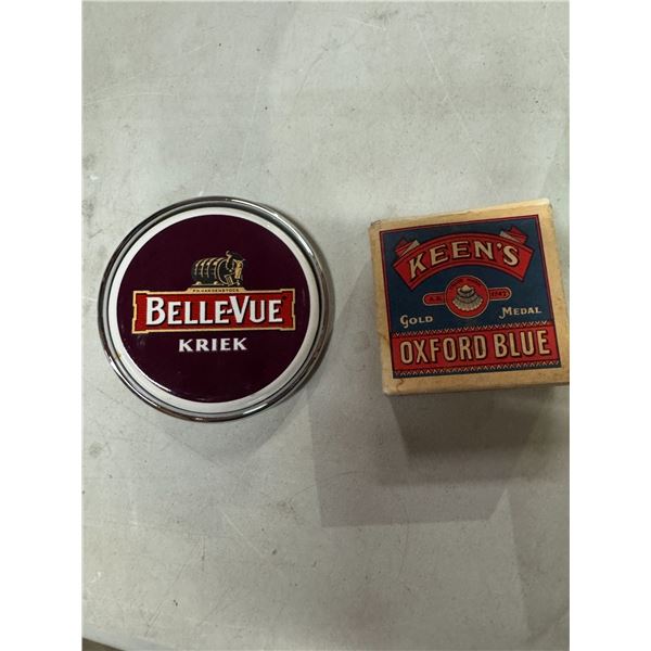 Keen's Oxford blue and belle-vue ties