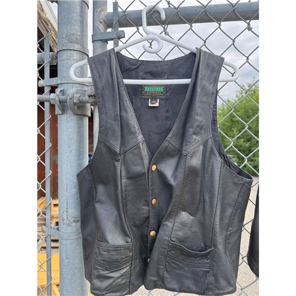 Leather vest size 42