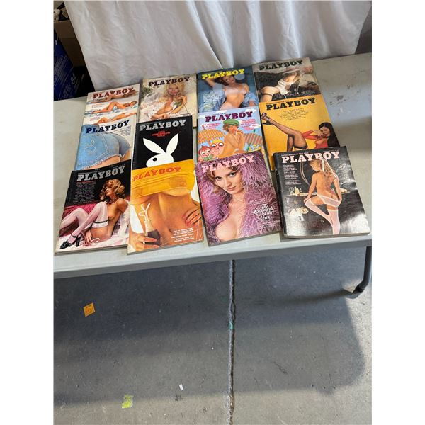 1974 vintage Playboy magazines