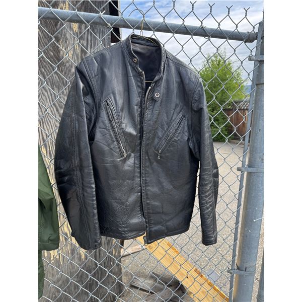 Leather jacket size not