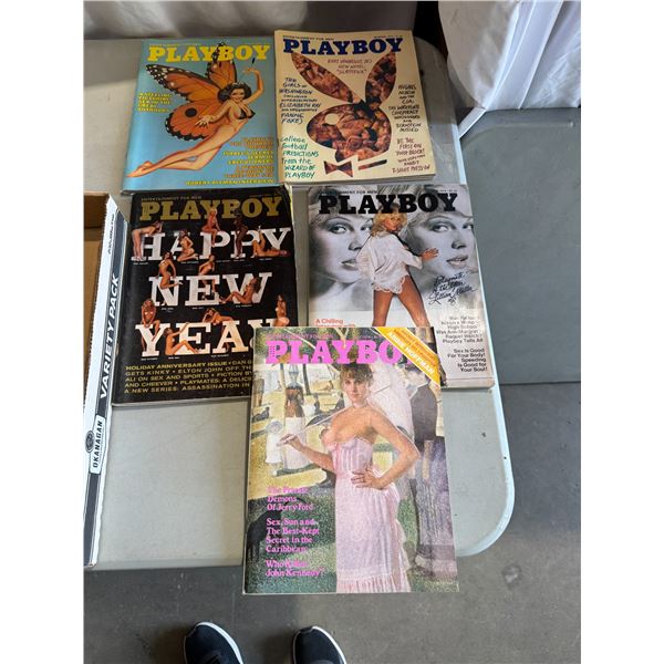 Vintage 1976 Playboy magazines