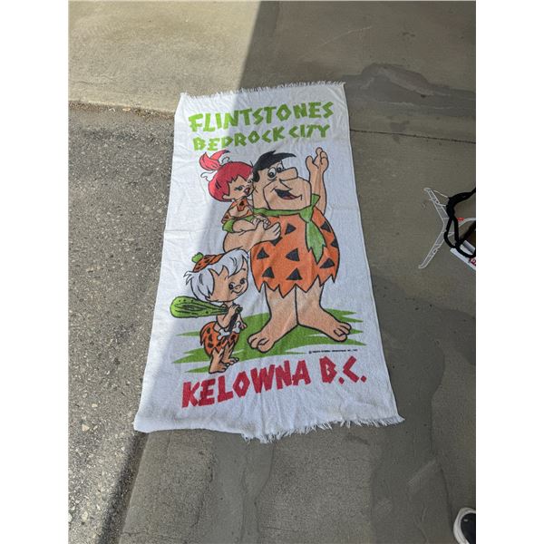 Flintstones bedrock city kelowna BC towel