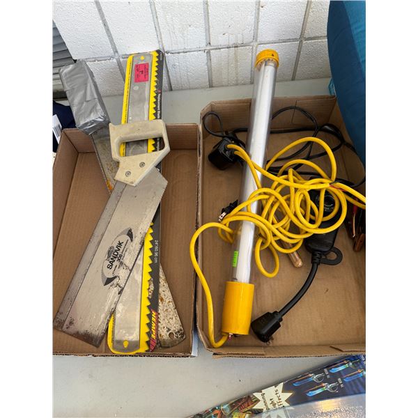 Work light, saw, power, cord, etc.