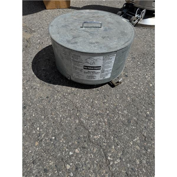 Portable propane campfire