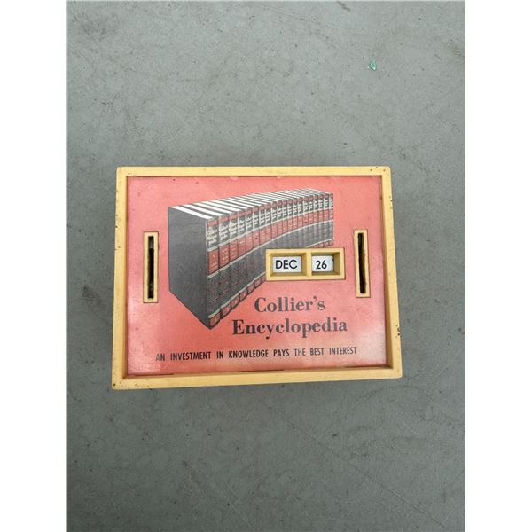 Colliers encyclopedia calendar