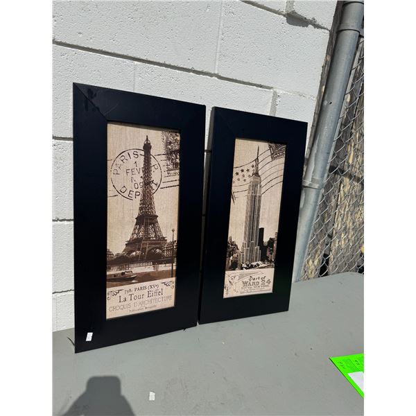 Paris &, New York wall hangings