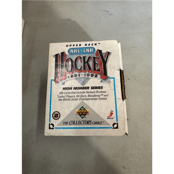 Upper deck NHL hockey cards, 19 91–19 92