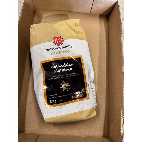 Grab and go, Colombian Supremo ground coffee