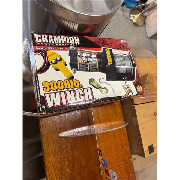 New champion 3000 pound winch