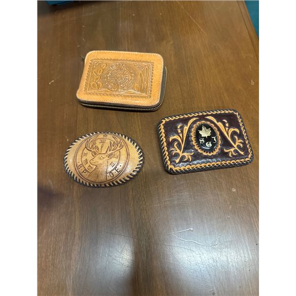 Belt, buckles and wallet