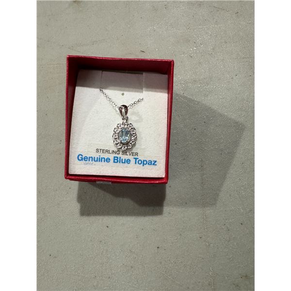 Sterling silver blue top is