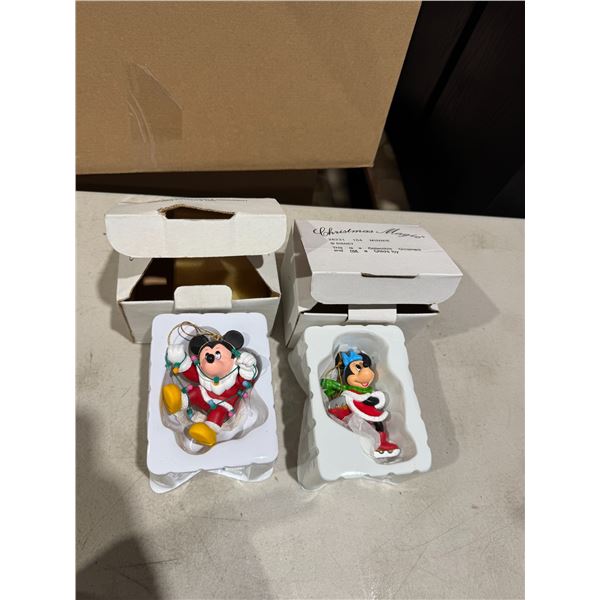 Mickey and Minnie Disney Christmas ornaments