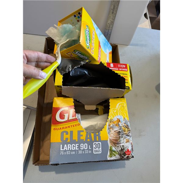 Garbage bags and swifter