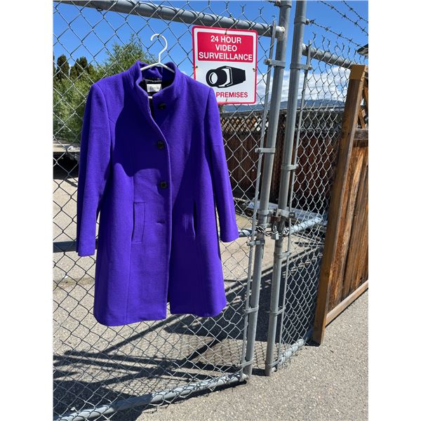 Purple coat size not shown