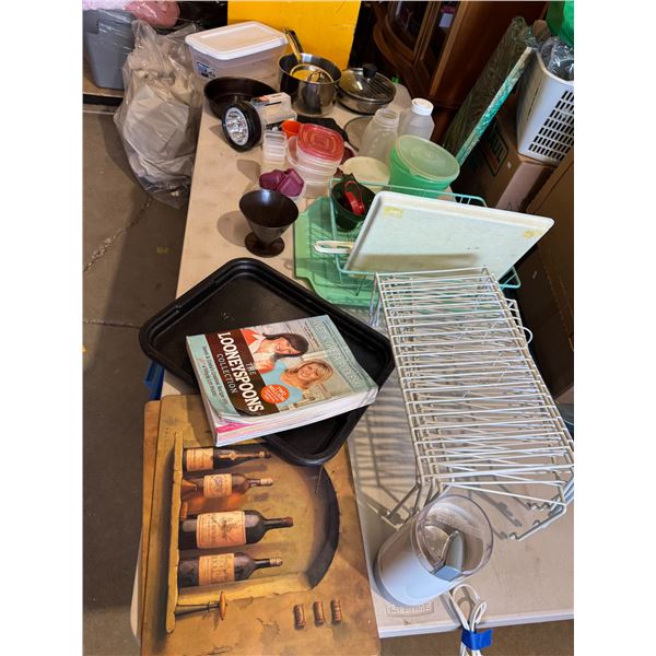 Miscellaneous kitchen and other items