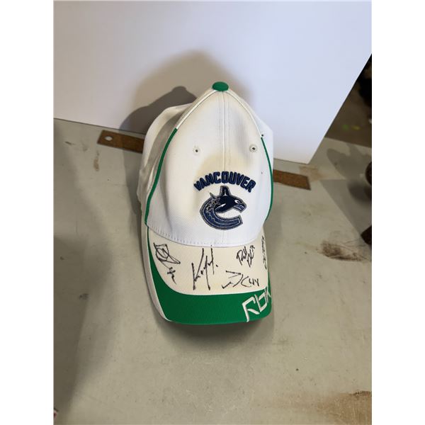 Canucks signed hat