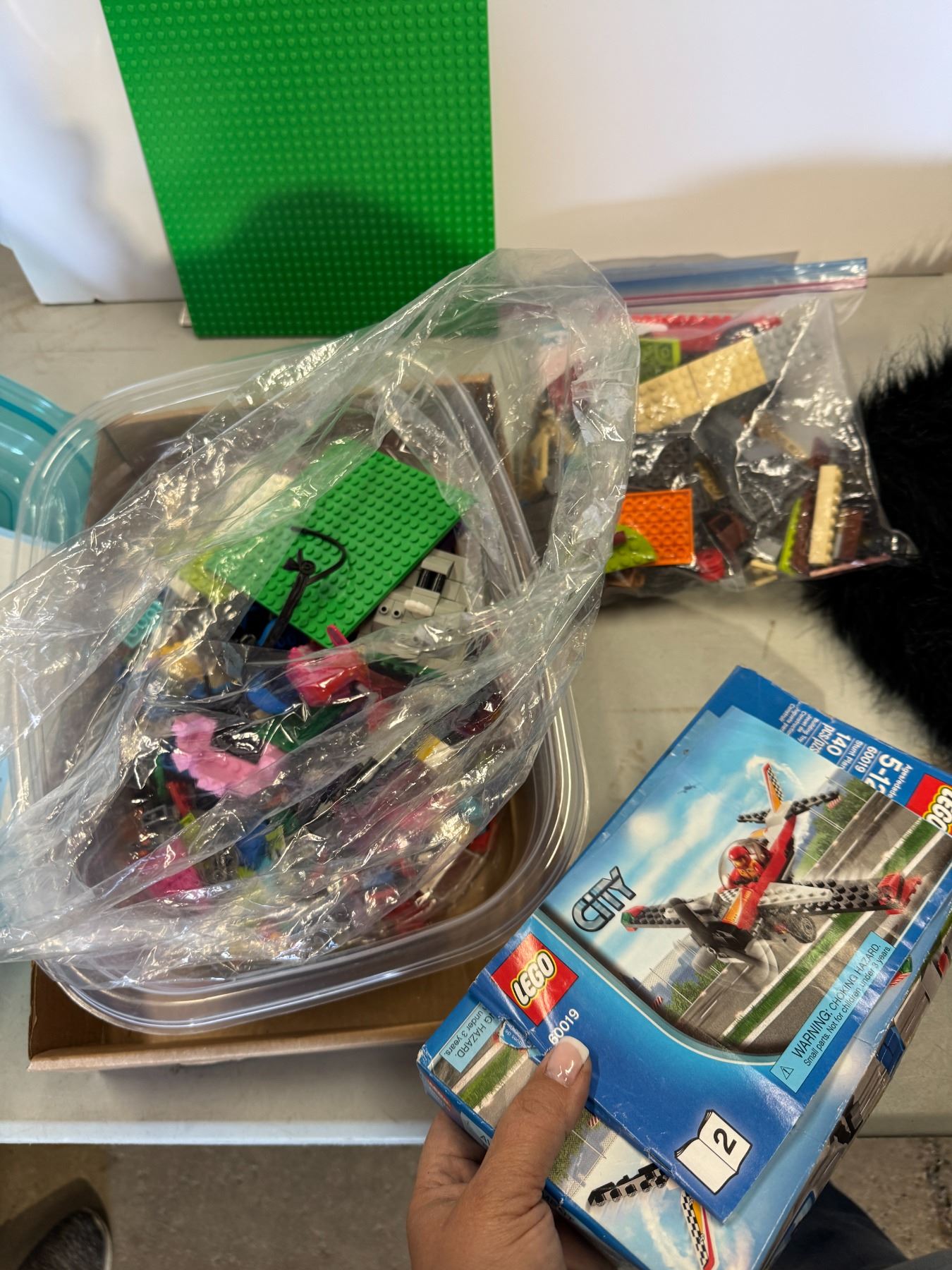 Lego Box Contents Lego contents of box may be in bag we did not go through it