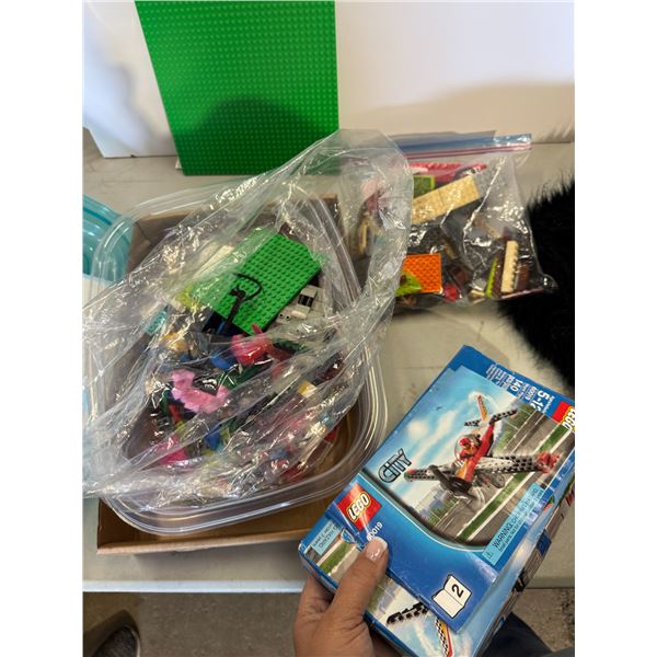 Lego contents of box may be in bag we did not go through it