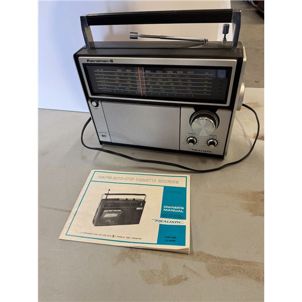 Realistic patrol men, MFM auto stock cassette recorder