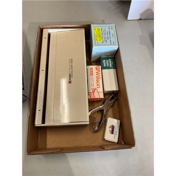 Whole punch and staples, etc.