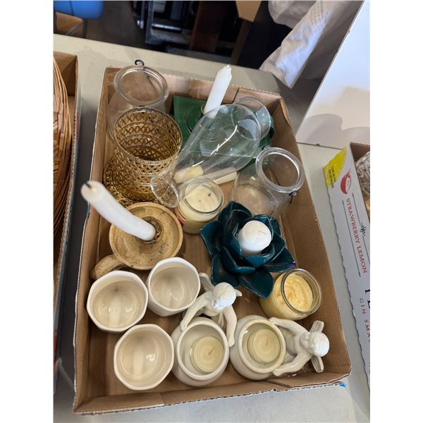 Candles, candle, holders, lantern, etc.