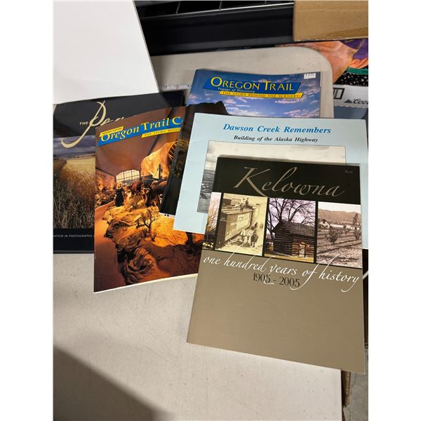 Oregon Trail, Dawson Creek and Kelowna and Peace River books