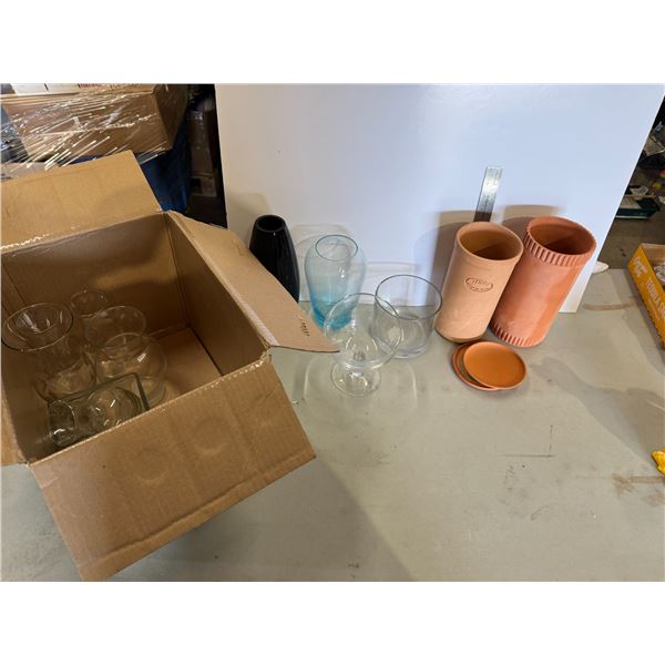 Wine, coolers, and vases