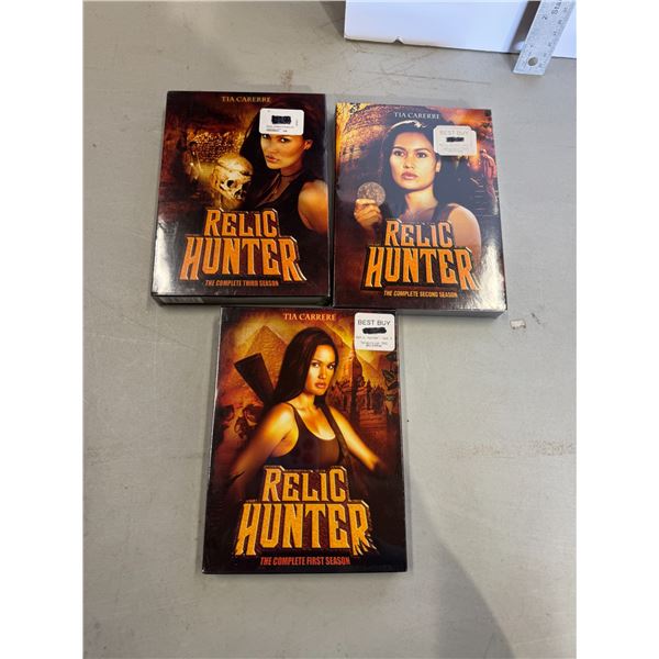 New sealed relic hunter first second and third DVDs
