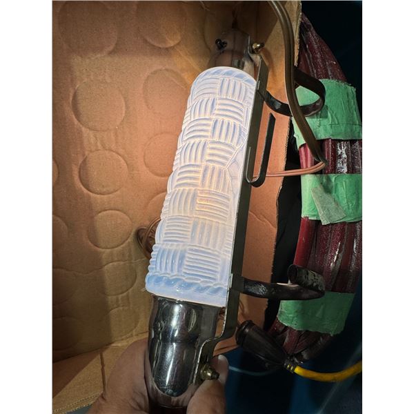 Antique headboard lamp