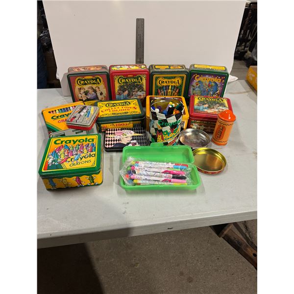 Crayola tins
